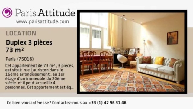 Duplex 2 Chambres à louer - Victor Hugo, Paris - Ref. 8609