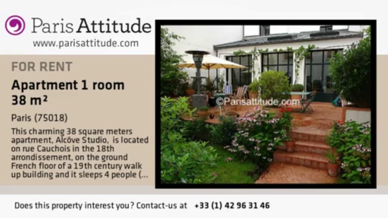 Alcove Studio Apartment for rent - Montmartre, Paris - Ref. 2097