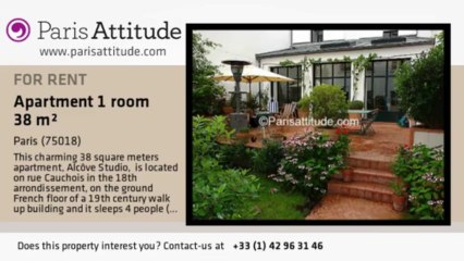 Alcove Studio Apartment for rent - Montmartre, Paris - Ref. 2097