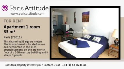 Studio Apartment for rent - Bastille, Paris - Ref. 4857