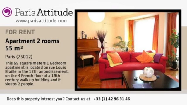 1 Bedroom Apartment for rent - Porte Dorée, Paris - Ref. 4158