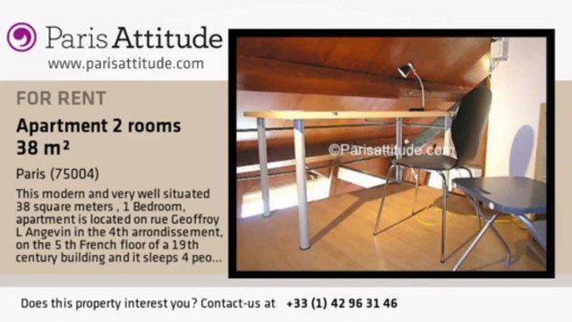 1 Bedroom Duplex for rent - Centre George Pompidou, Paris - Ref. 7354