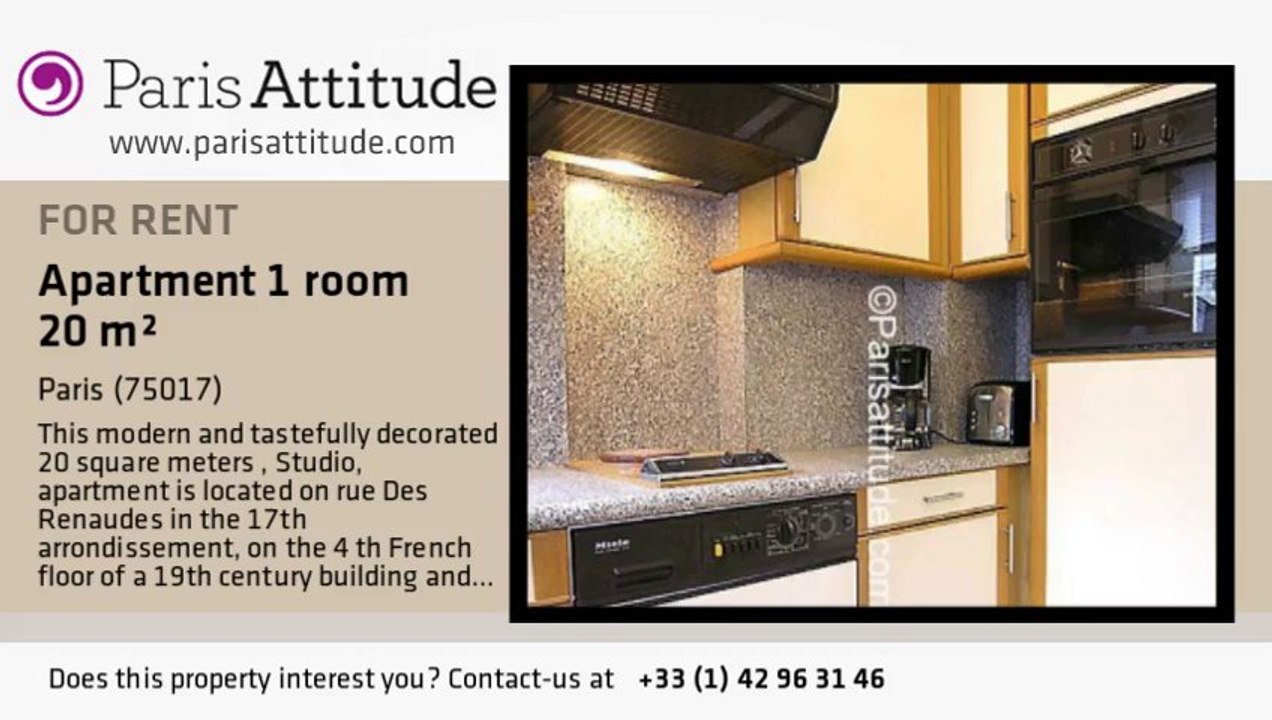 Studio Apartment for rent - Wagram, Paris - Ref. 5777