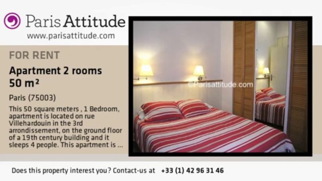 1 Bedroom Apartment for rent - Musée Picasso, Paris - Ref. 192