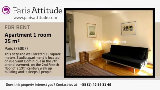 Studio Apartment for rent - Invalides, Paris - Ref. 2254