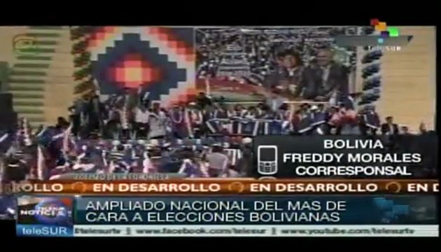 Ratifican a Evo Morales como candidato para la reelección presidencial
