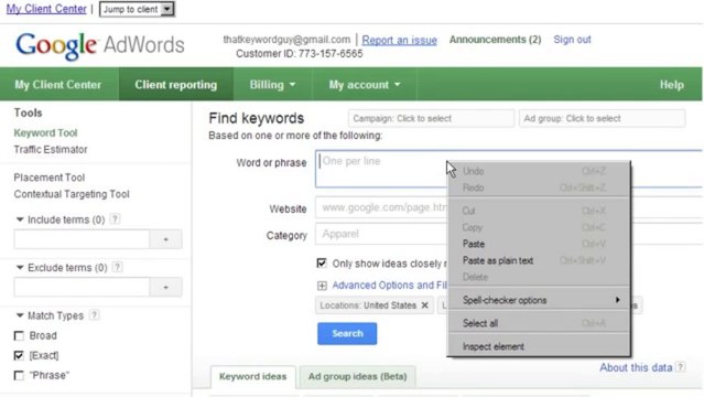 Use Keyword Organizer to Import a list of keywords form Keyword Researcher