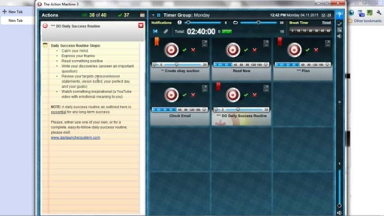 The Action Machine 3 - Creating And Managing Actions