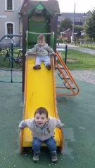 Arthur et Alex Toboggan