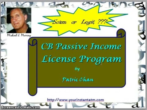 Don't Buy CB Passive Income License Program by Patric Chan CB Passive Income Review Video YouTub
