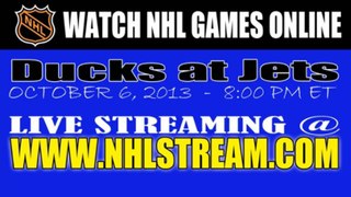 Watch Anaheim Ducks vs Winnepeg Jets Game Live Online NHL Streaming