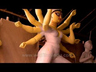 Idol making of Maa Durga