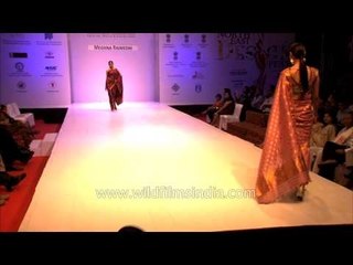 Traditional Assamese wear designed by Meghna Rai Medhi at NEDF