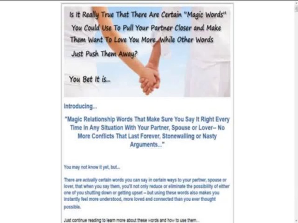 "Magic Relationship Words PDF Download"