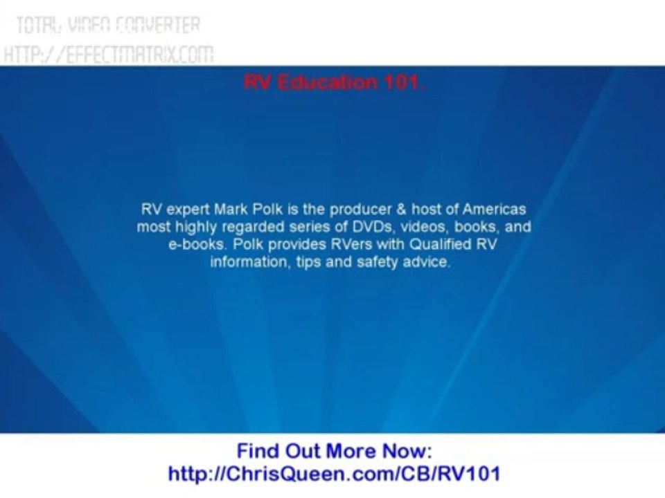 RV Education 101.