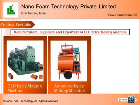 CLC Brick Making Machine Manufacturers, Suppliers & Exporters in India