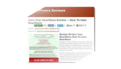 Review Of Cure Your Heartburn: How To Cure Heartburn
