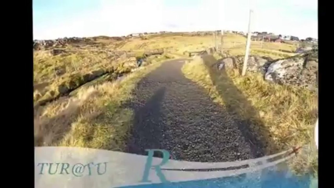 Art of flying Svarti foss DJI Phantom UFO over the lonely island ( Faroe Islands ) 011