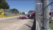 Indycar Series Houston 2013 Race2 MASSIVE  CRASH Franchitti