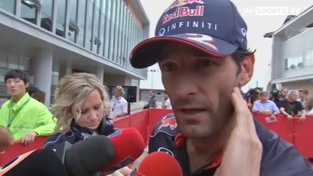 Sky Sports F1: Mark Webber post race interview (2013 Korean Grand Prix)