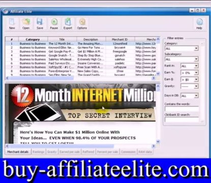 Find Hot Clickbank Products w/ Affiliate Elite