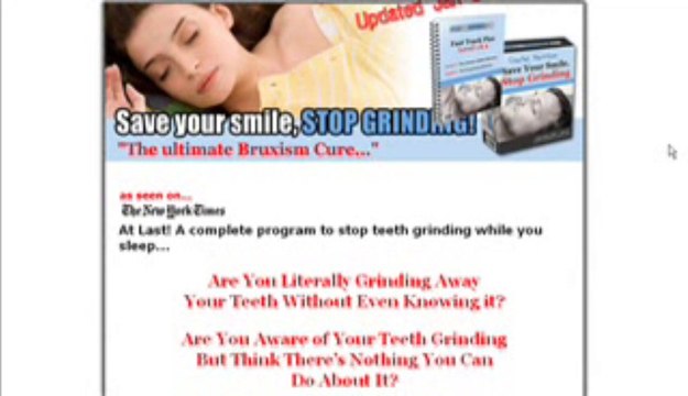 Cure For Bruxism - Stop Teeth Grinding and Clenching!