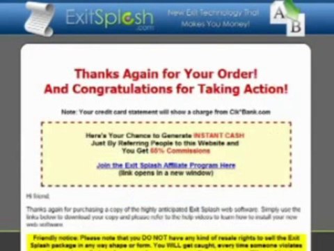 Exit Splash Review - Download Javascript Code Wordpress Plugin From This Secret Discount Page