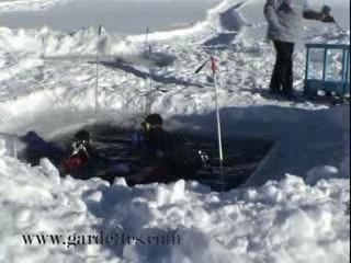 Plongee sous glace à Orcières