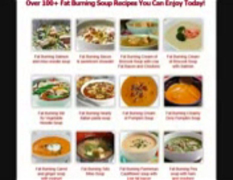 Soup Diet Recipes - Fat burning soup recipes for Weight Loss