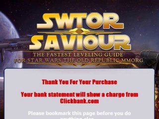 Swtor Savior Review - Members Area Walkthrough
