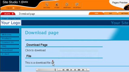 How to add Download Page to your Site in SiteStudio - Host Department LLC