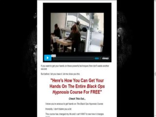The Black Ops Hypnosis 2.0 Order Now