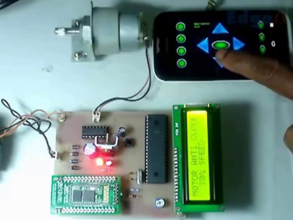 Remote Speed Control of DC Motor by Android Applications