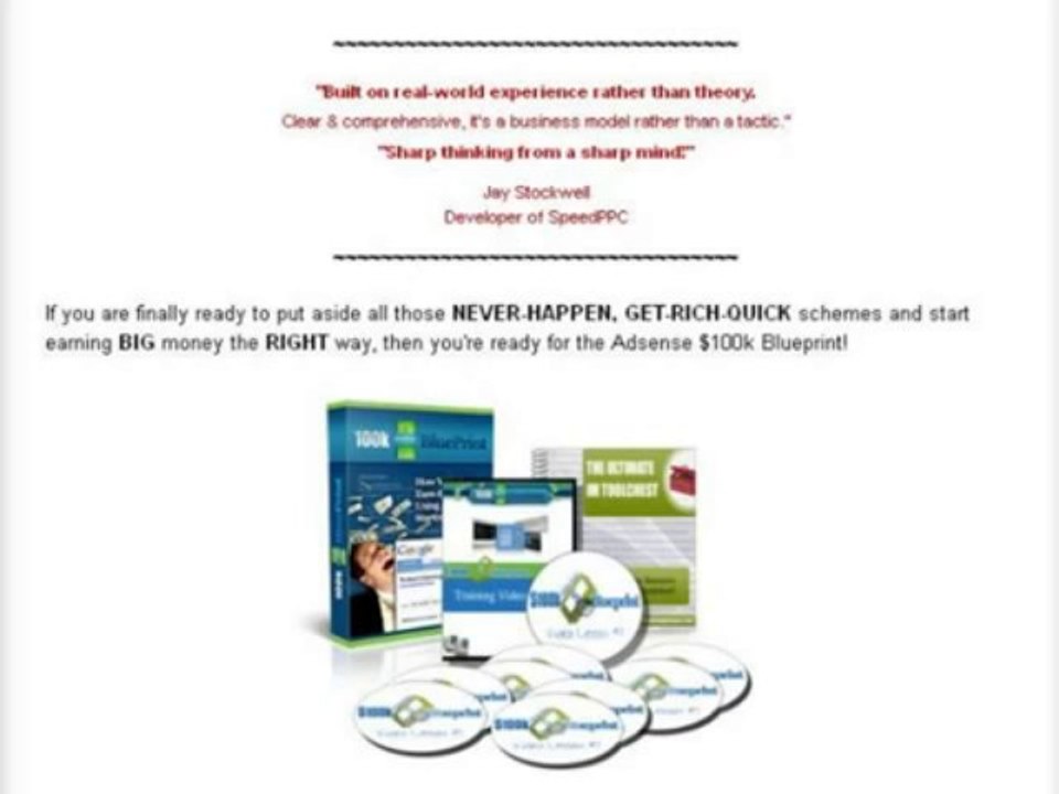Adsense 100k Blueprint