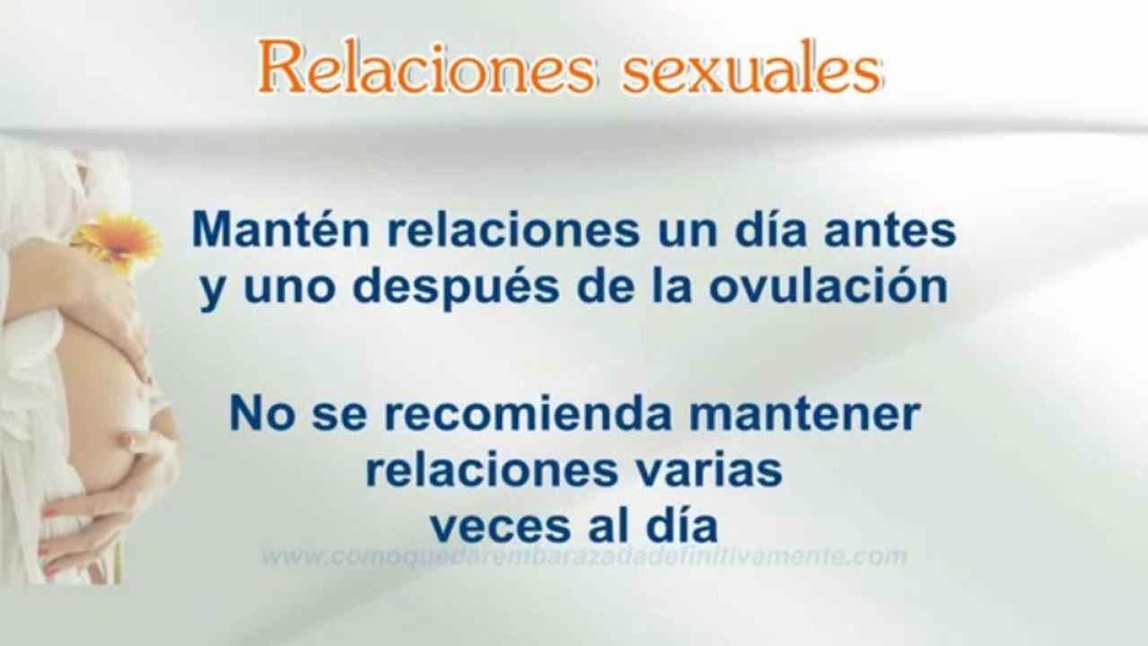 consejos de como quedar embarazada