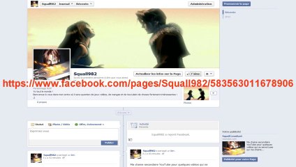 Ouverture de ma page officielle Facebook Squall982 !