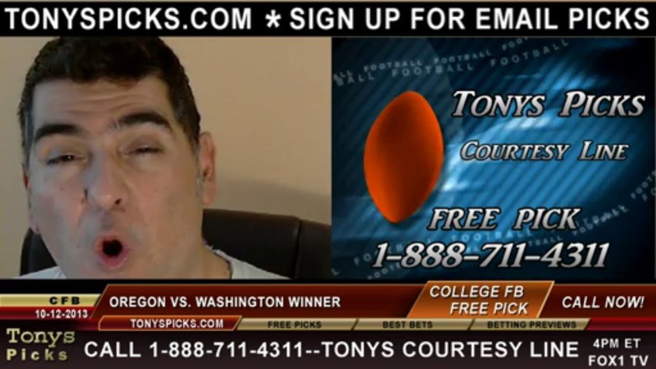 Washington Huskies vs. Oregon Ducks Pick Prediction NCAA College Football Odds Preview 10-5-2013