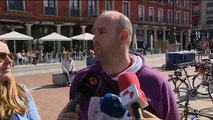 Ciclistas desnudos en Valladolid piden respeto para este medio de transporte