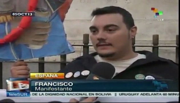 Movimiento Los indignados sale a las calles contra gobierno español