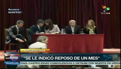 Diagnostican mal cardíaco a pdta. Cristina Fernández