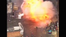 Car explosion sends protesters fleeing in Brazil