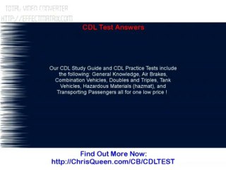 CDL Test Answers