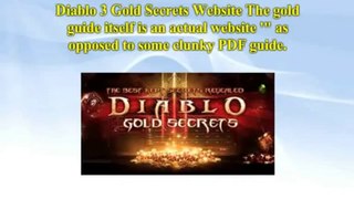 Diablo 3 Gold Secrets Review - Don't Buy Diablo 3 Gold Secrets Before View The Video