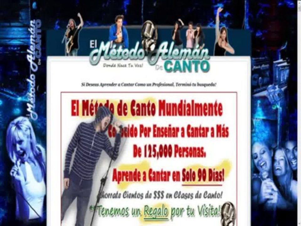 The Curso De Canto Profesional Multimedia   Metodo Aleman De Canto WebSite