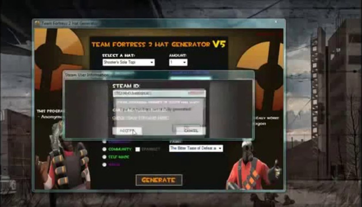 Free Team Fortress 2 Unusual Hat Hack 2013