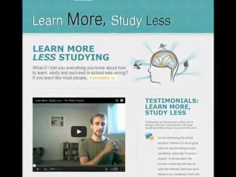 Learn More and Study Less review by Scott H Young