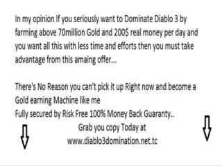 Diablo 3 Billionaire Guide Review - see my honest Diablo 3 Billionaire Guide review