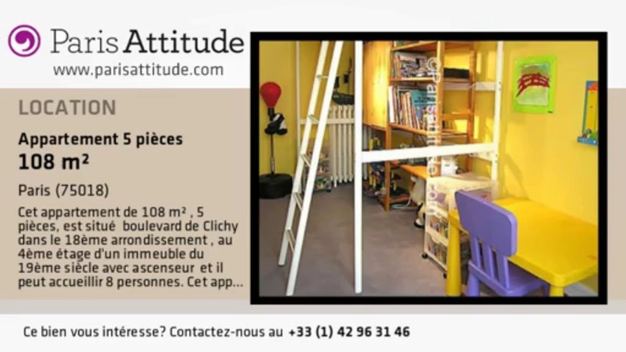 Appartement 4 Chambres à louer - Moulin Rouge/Pigalle, Paris - Ref. 5862