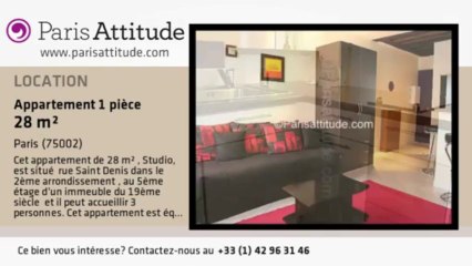 Appartement Studio à louer - Strasbourg St Denis, Paris - Ref. 4883