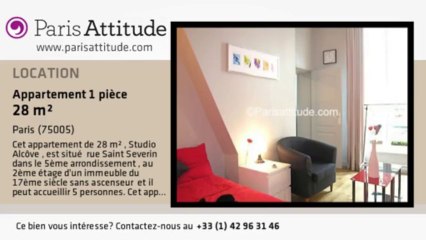 Appartement Alcove Studio à louer - Quartier Latin/St Michel, Paris - Ref. 5785